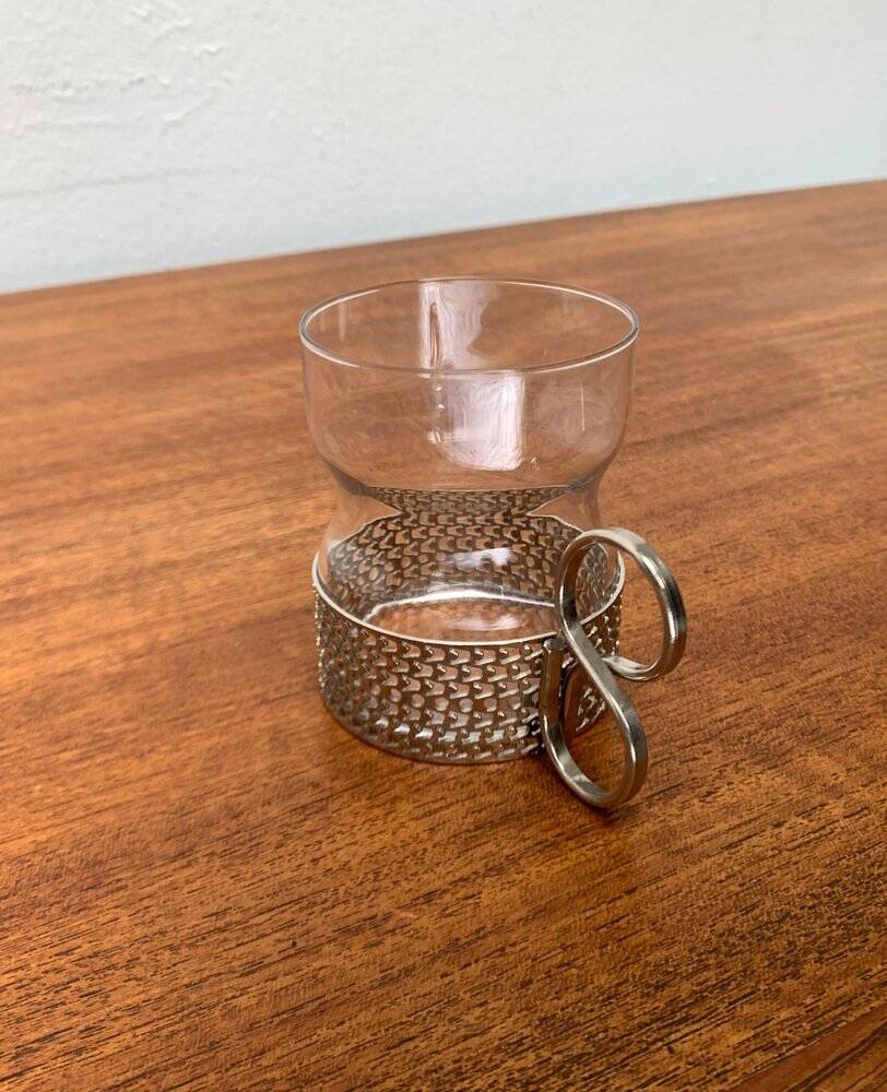 Mid-century Finnish Tsaikka tea glass by Timo Sarpaneva for Iittala.