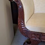 Restoration period mahogany sofa