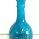 Vase bleu verre soufflé