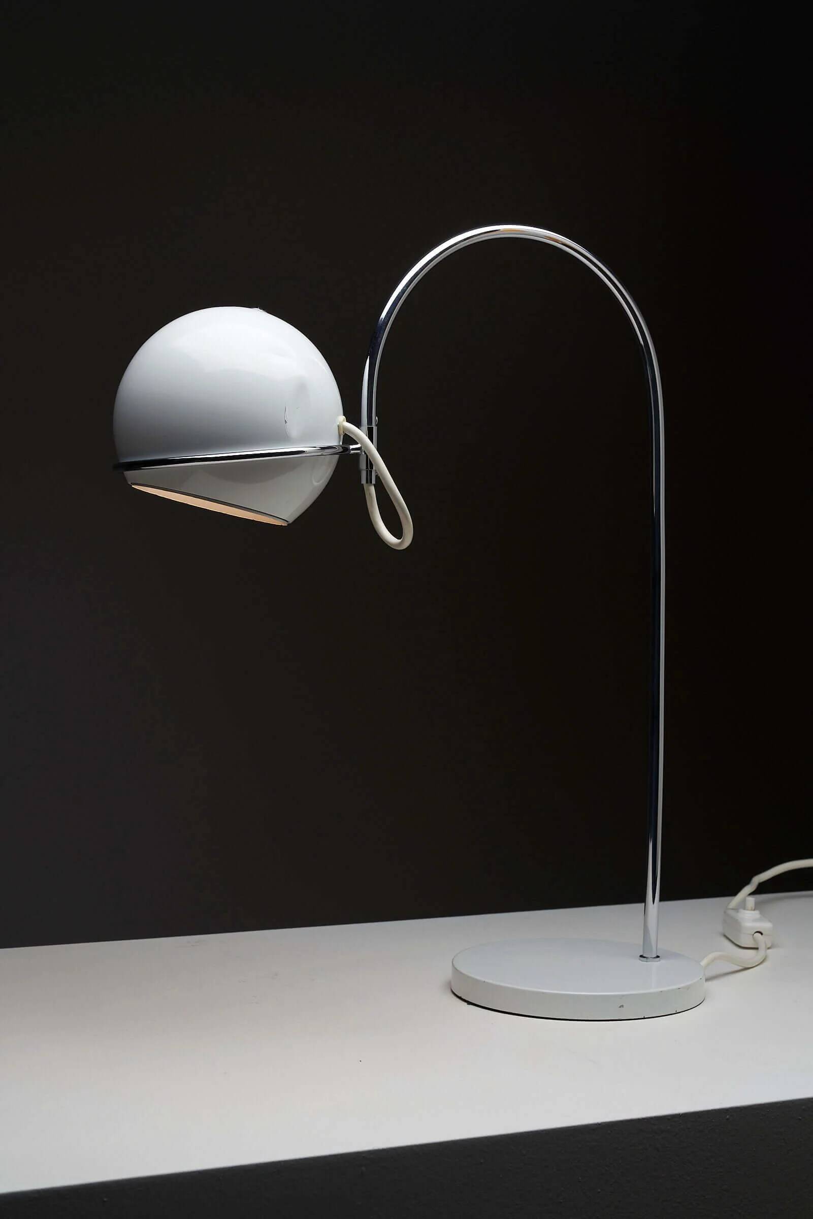 Lampe de table arc en chrome par Cosack
