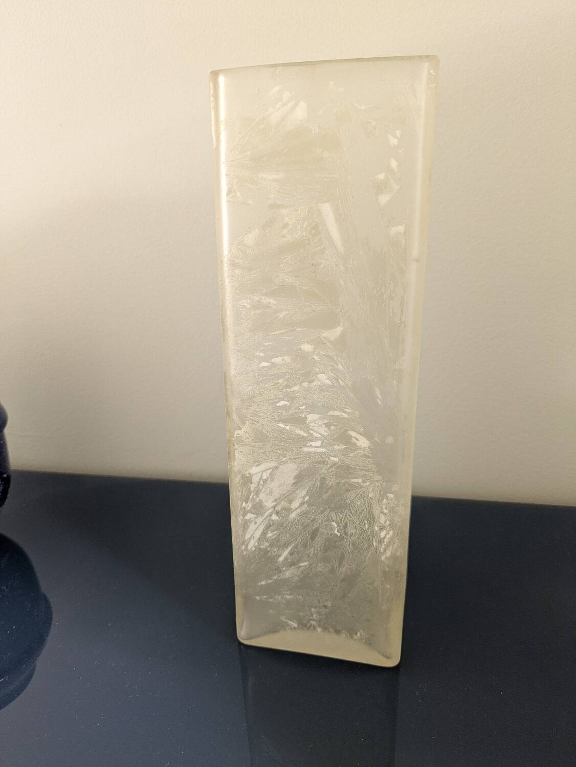 Large Art Deco crystal vase 26 cm