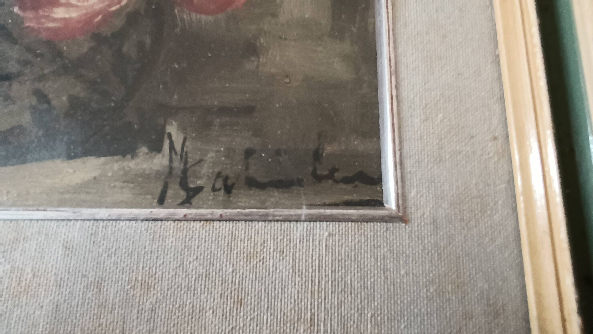 Peinture à l'huile sur fleurs de table mauro salimbeni (milan 1874-1942 turin)