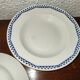 6 assiettes creuses Moulin des loups et Hamage Orchies France à motifs Années 50