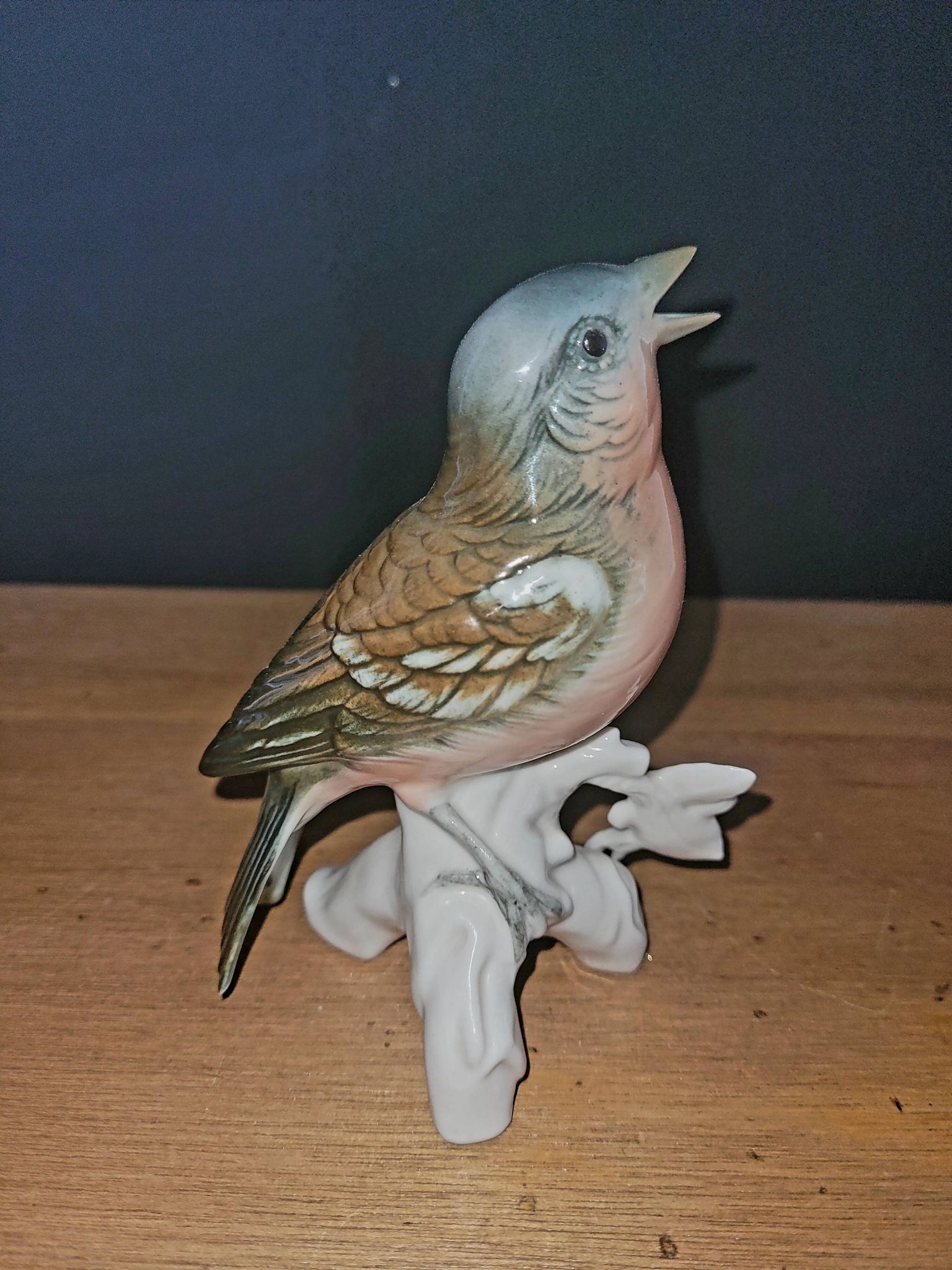 German Saxon Porcelain - Karl Ens - Singing Nightingale
