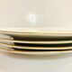 4 assiettes en porcelaine blanche et doré ctogonales winterling marktleuthen bavaria