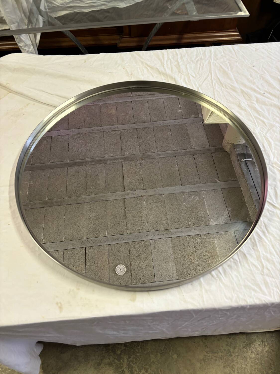 Vintage round mirror