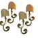 Large Brass Sconces Set of 4 by Hans Möller, Germany, 1960s