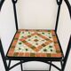 Etagère en fer forgé et mosaïque