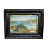 Le pont du Basta Biarritz par Jiva peintre Russe