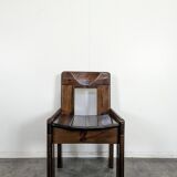 Set of 4 solid pine chairs by Silvio Coppola.