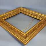 Old frame around 1850 wood - stucco, beaded interior edges, 52x48 hardwood 38x32 cm SB