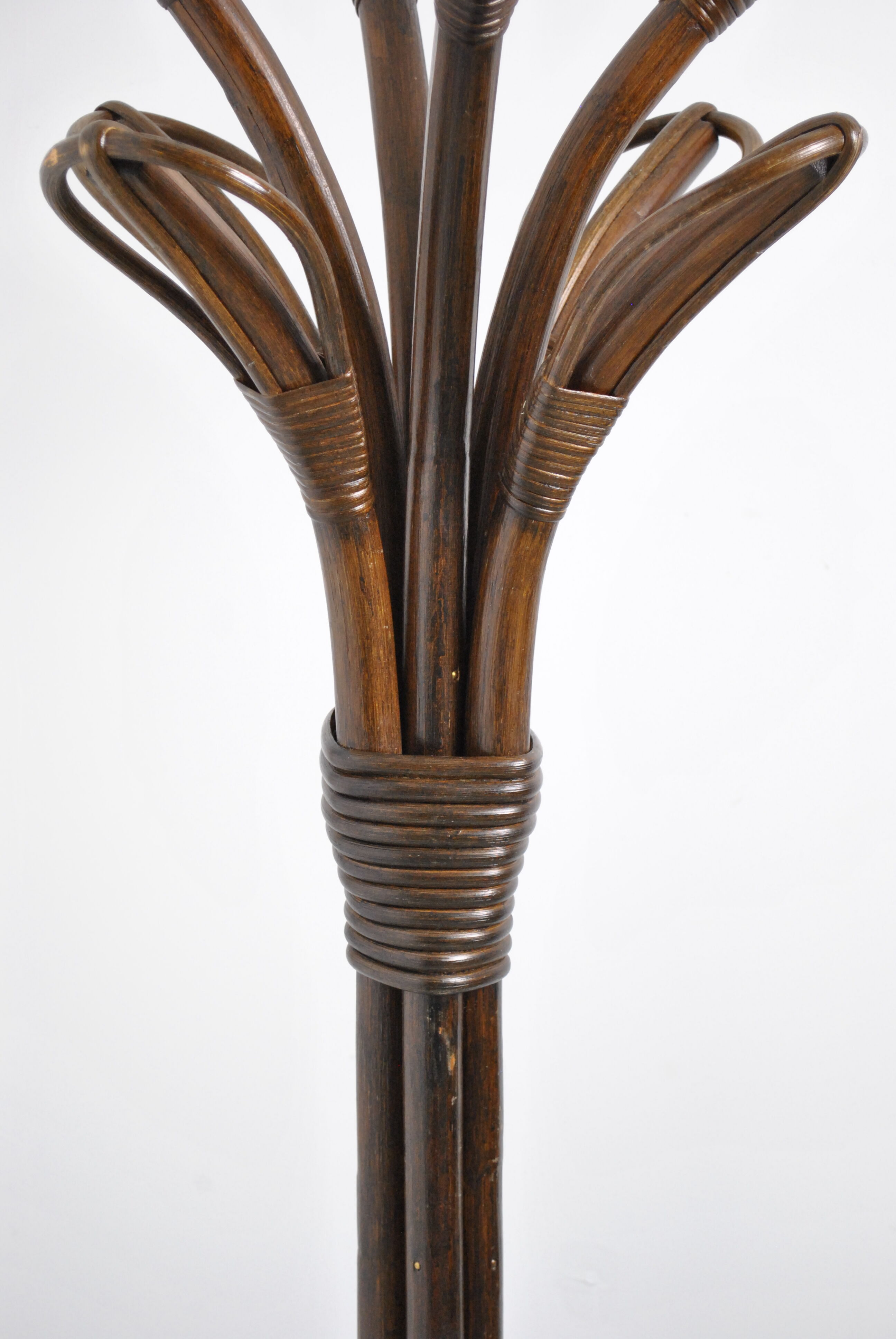 Rattan coat rack 1970