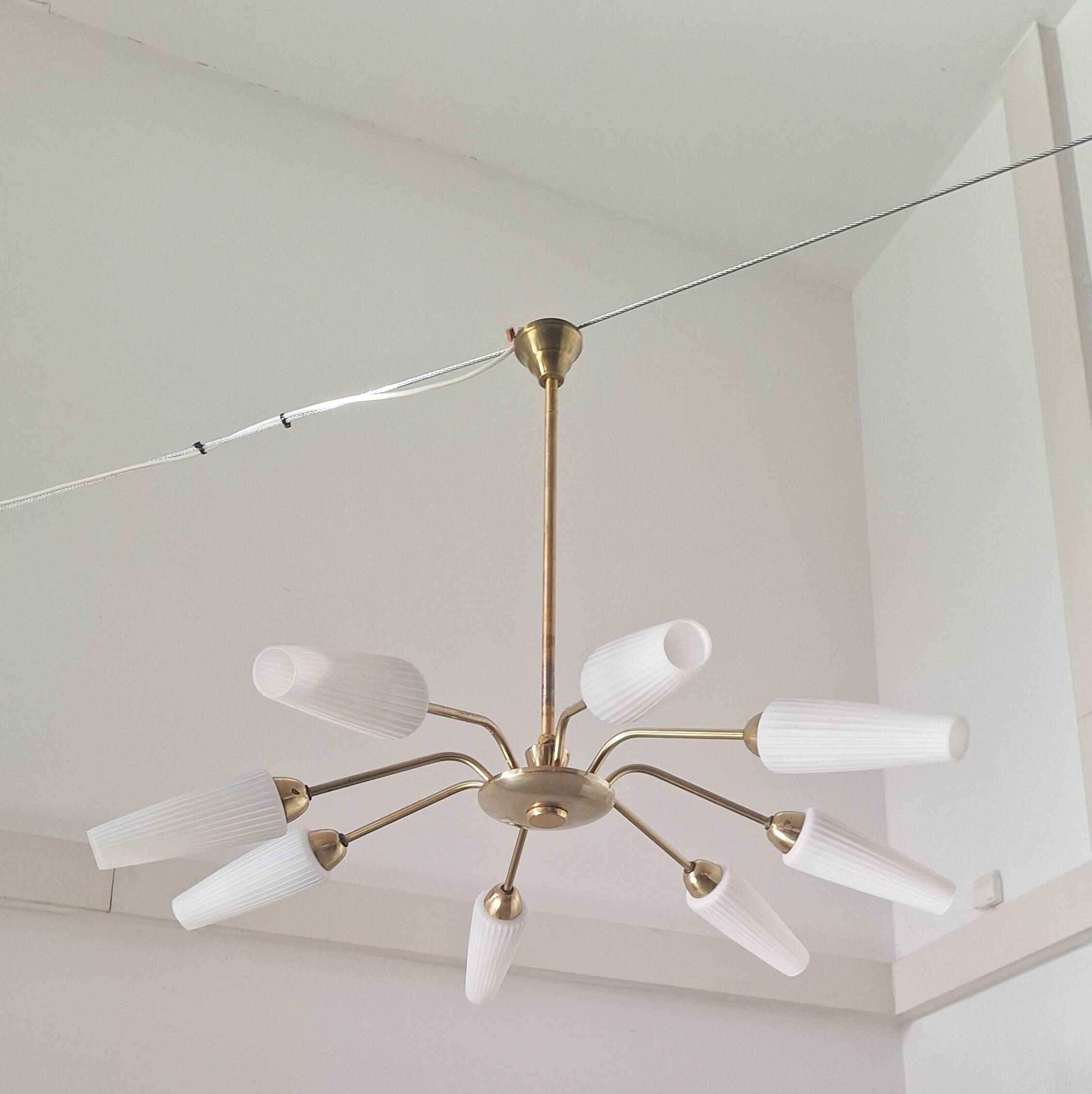Sputnik Leuchte 50er 60er 70er