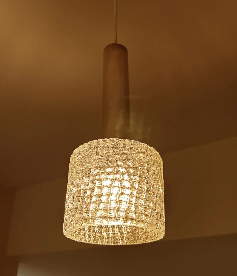 Vintage Kalmar Murano Glass Pendant Light