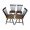 Enemble de 4 chaises scandinaves Hagafors de Sven Erik Fryklund 1950