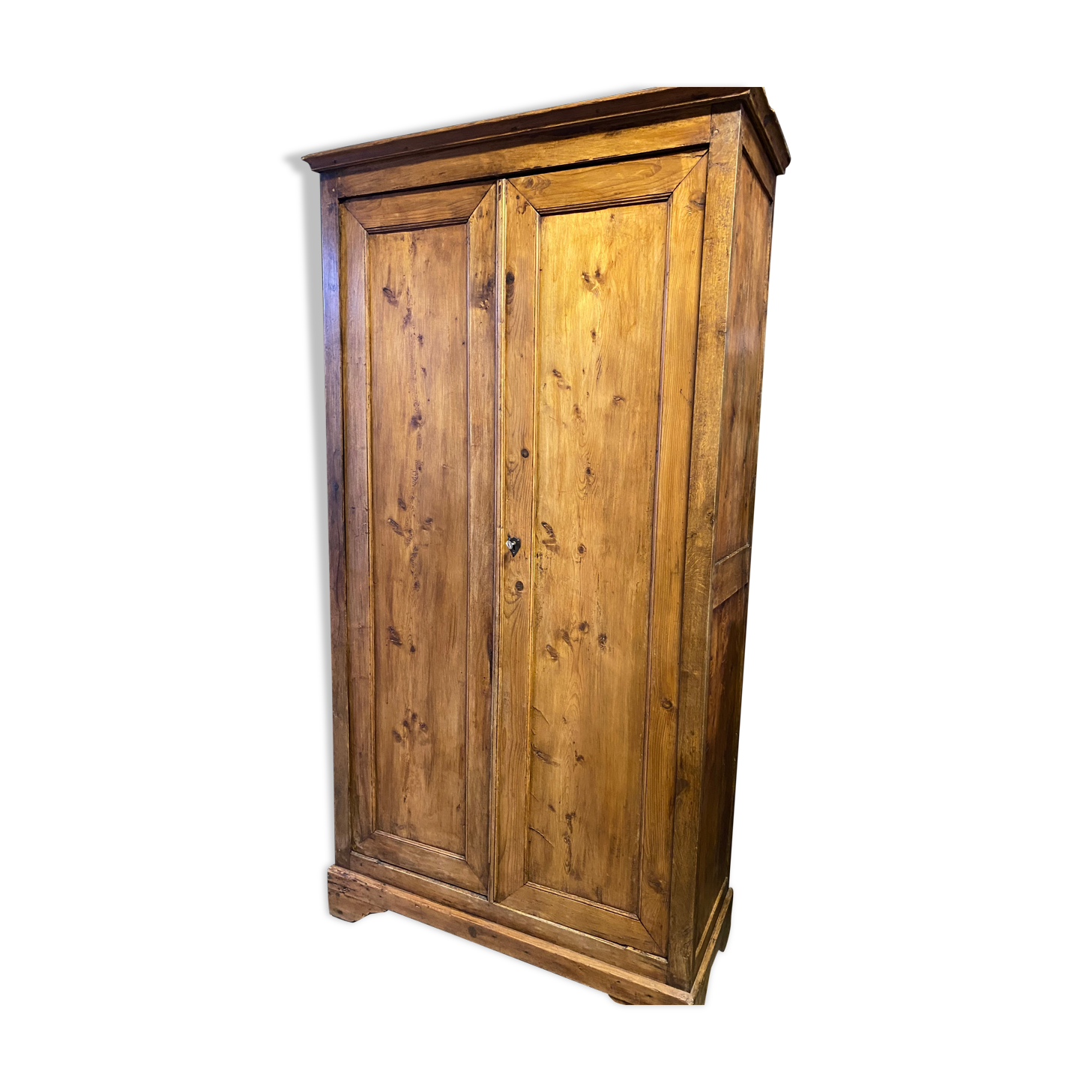 Large old pine cabinet