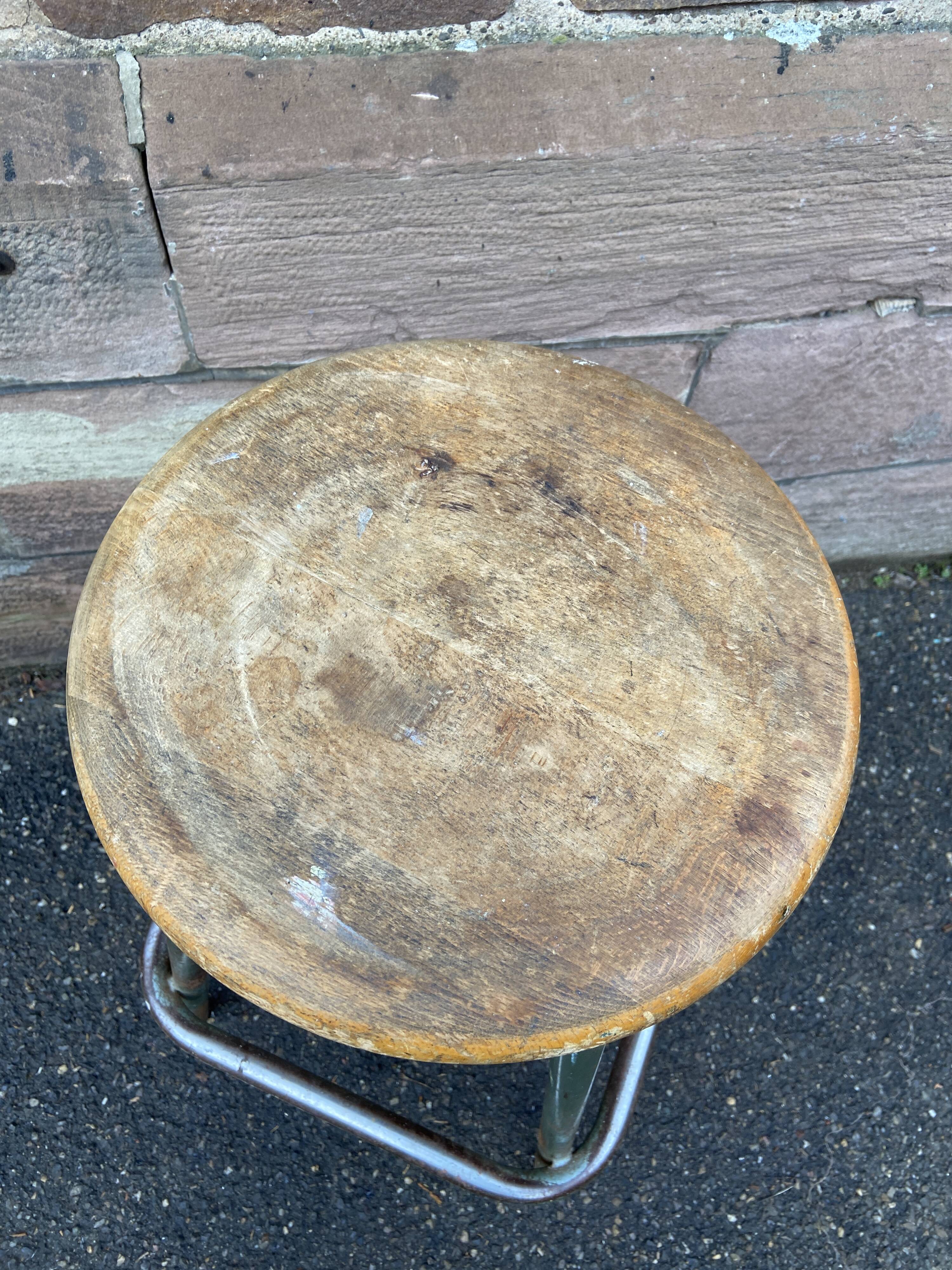 Vintage factory stool