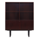 Bibliothèque danoise en acajou par Omann Jun, années 1970