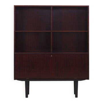 Mahogany bookcase, Danish design, 1970s, manufacturer: Omann Jun