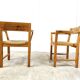 Vintage scandinavian pine wood dining chairs, 1960s by GM Mobler