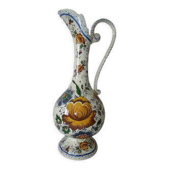 Vase aiguière Delft signé H Bequet