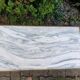 Marble and brass coffee table