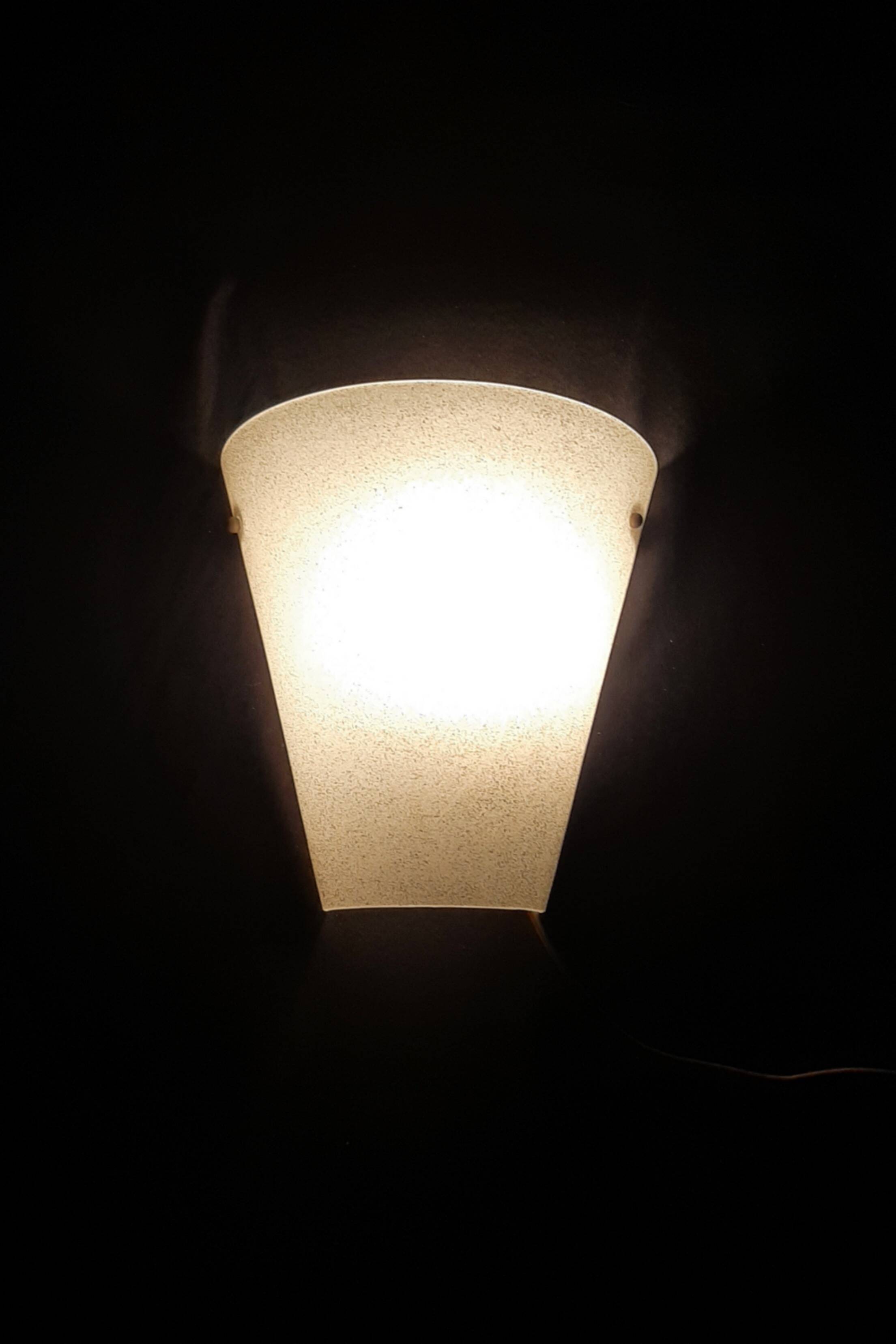 Murano Italy pair of mid century wall lights