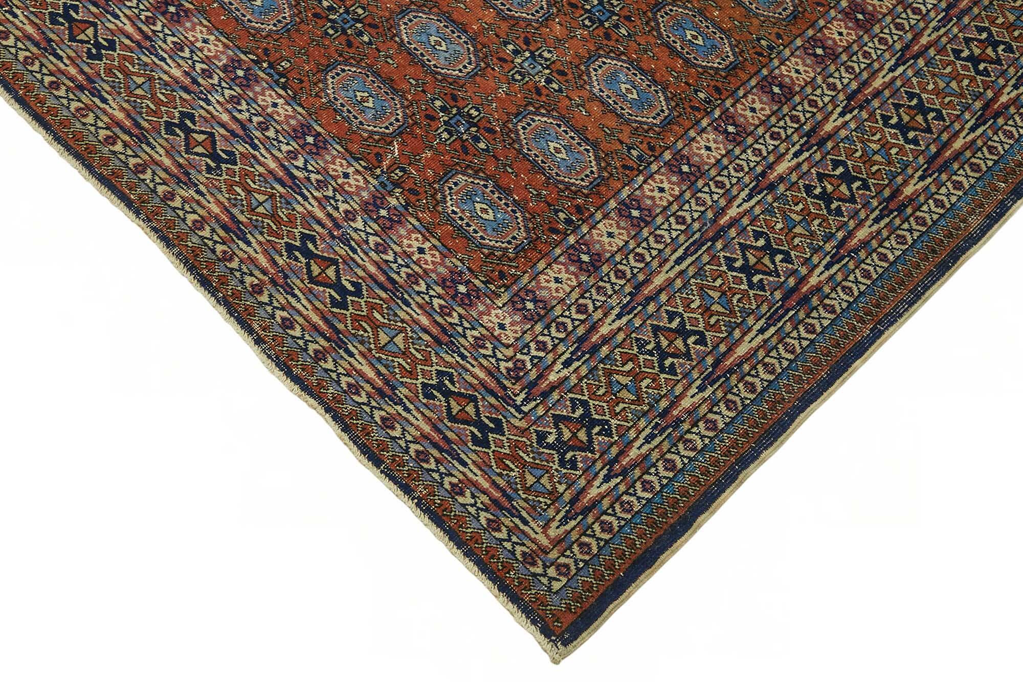 Turkish Wool Vintage Kayseri Rug 204 cm x 292 cm