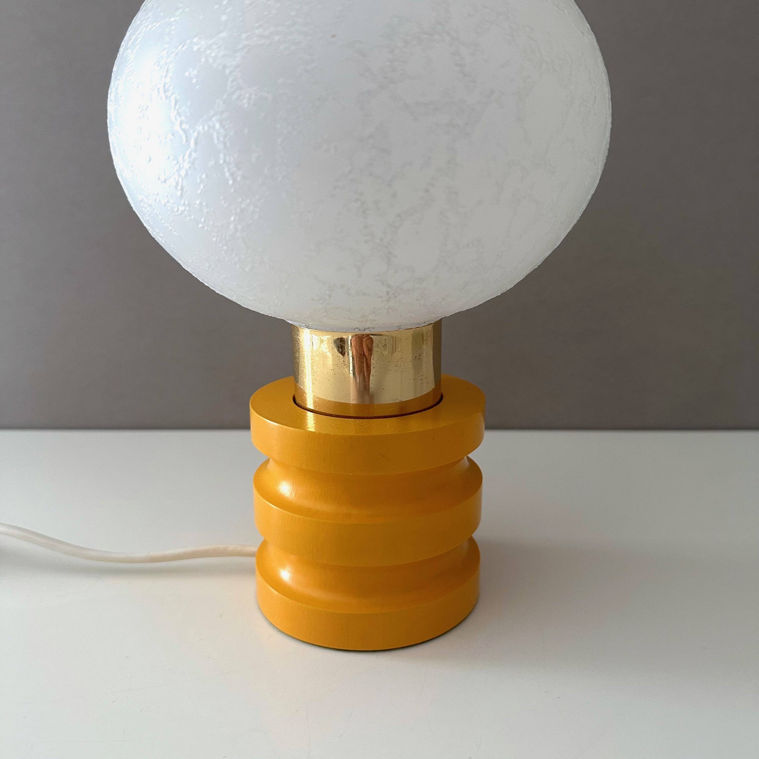 70's table lamp, bedside lamp, small table lamp, vintage interior