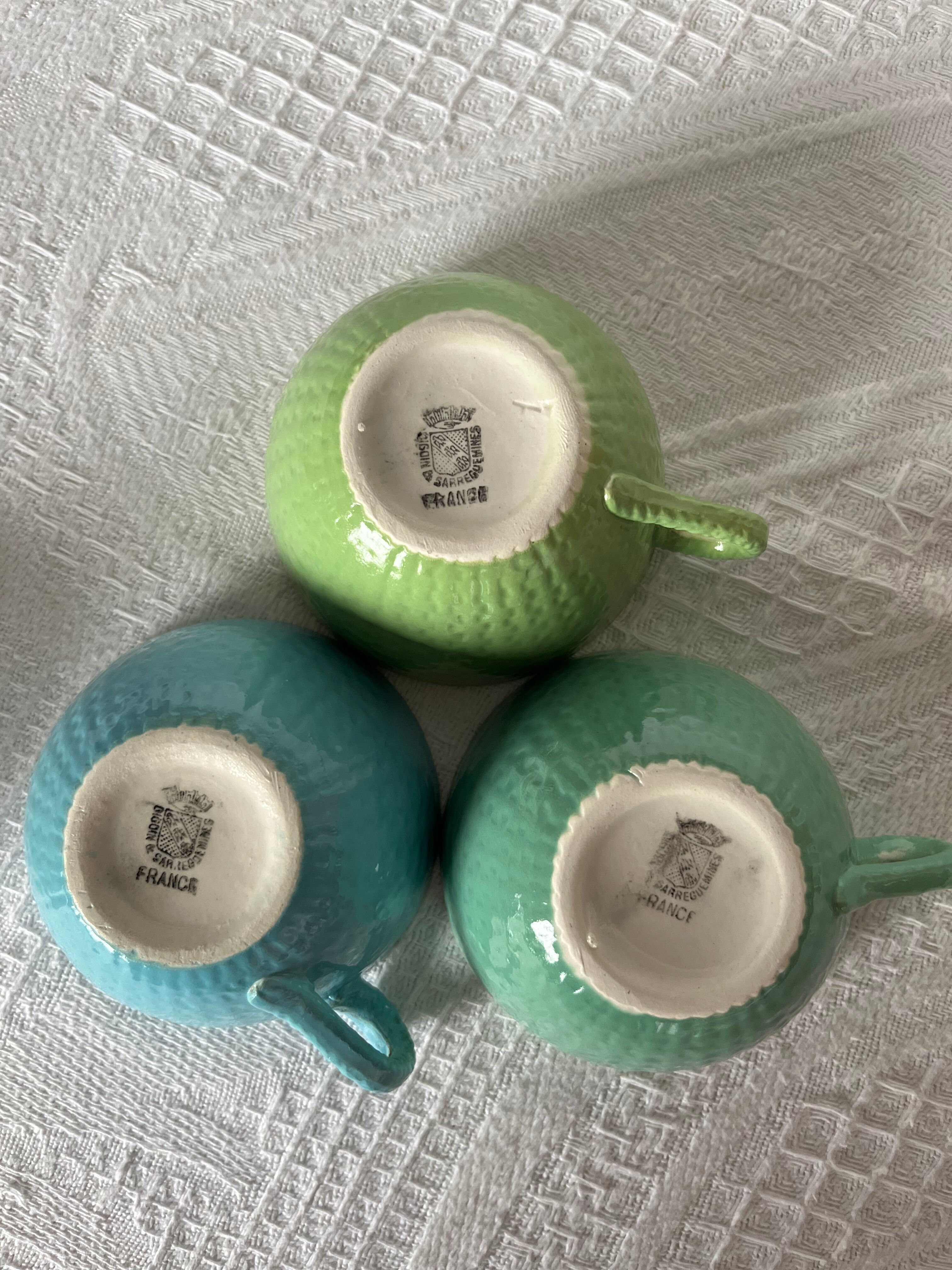 Series of 6 cups Digoin