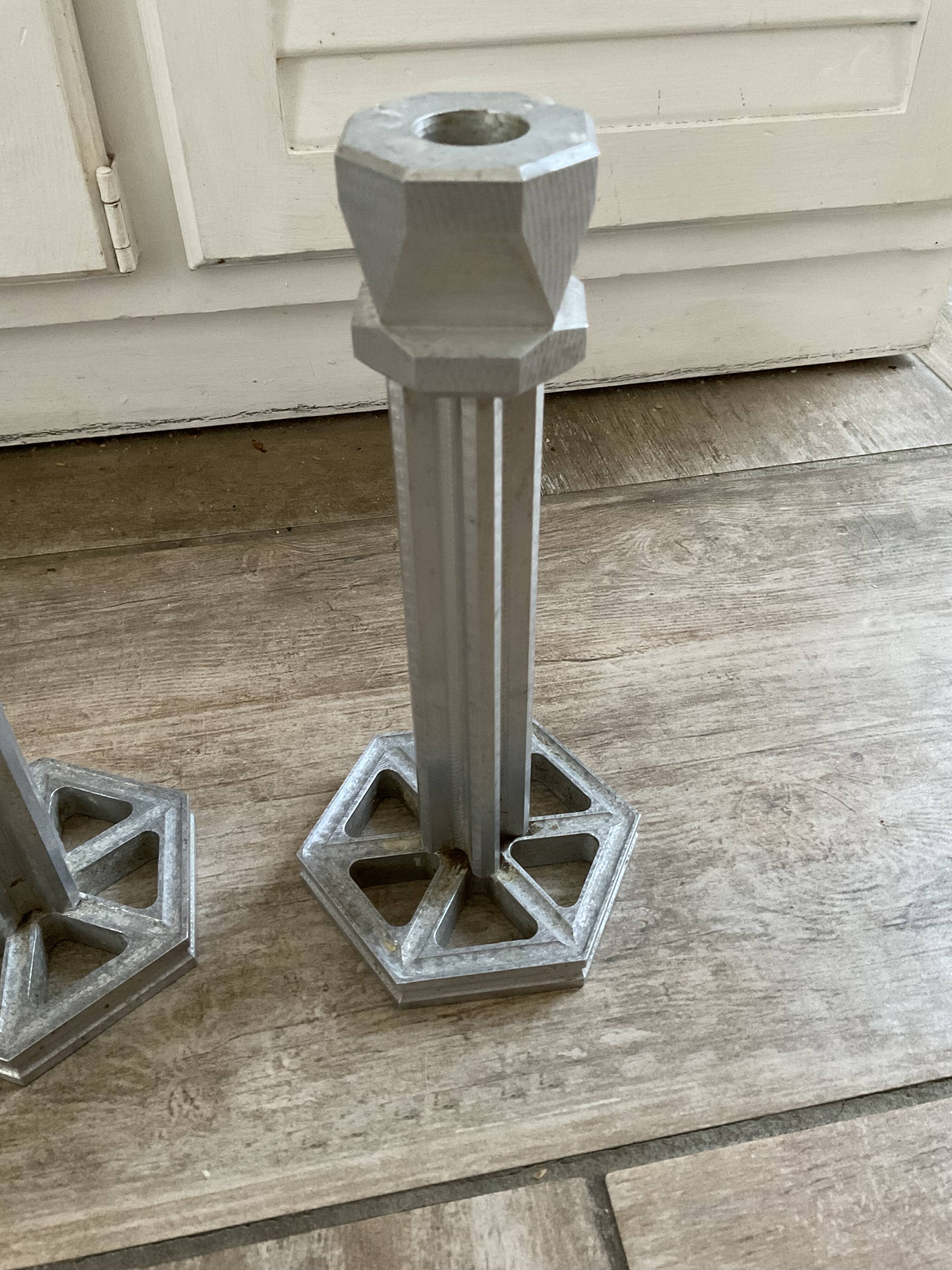 Pair candle holders