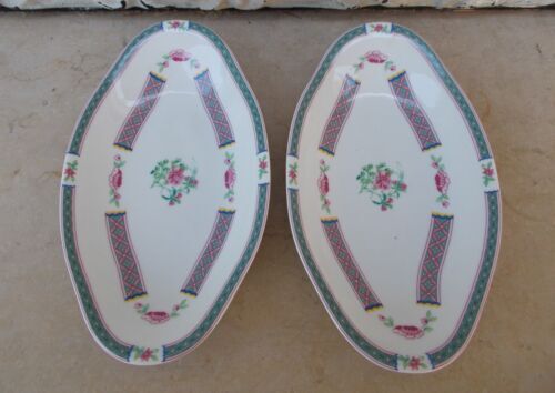 2 limoges porcelain raviers La Licorne China Impériale