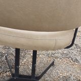 Pair of vintage swivel armchairs design xxeme