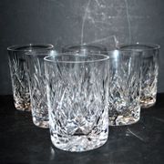 Lot de 6 verres à whisky en cristal taillé Lemberg JUNON proche Chantilly
