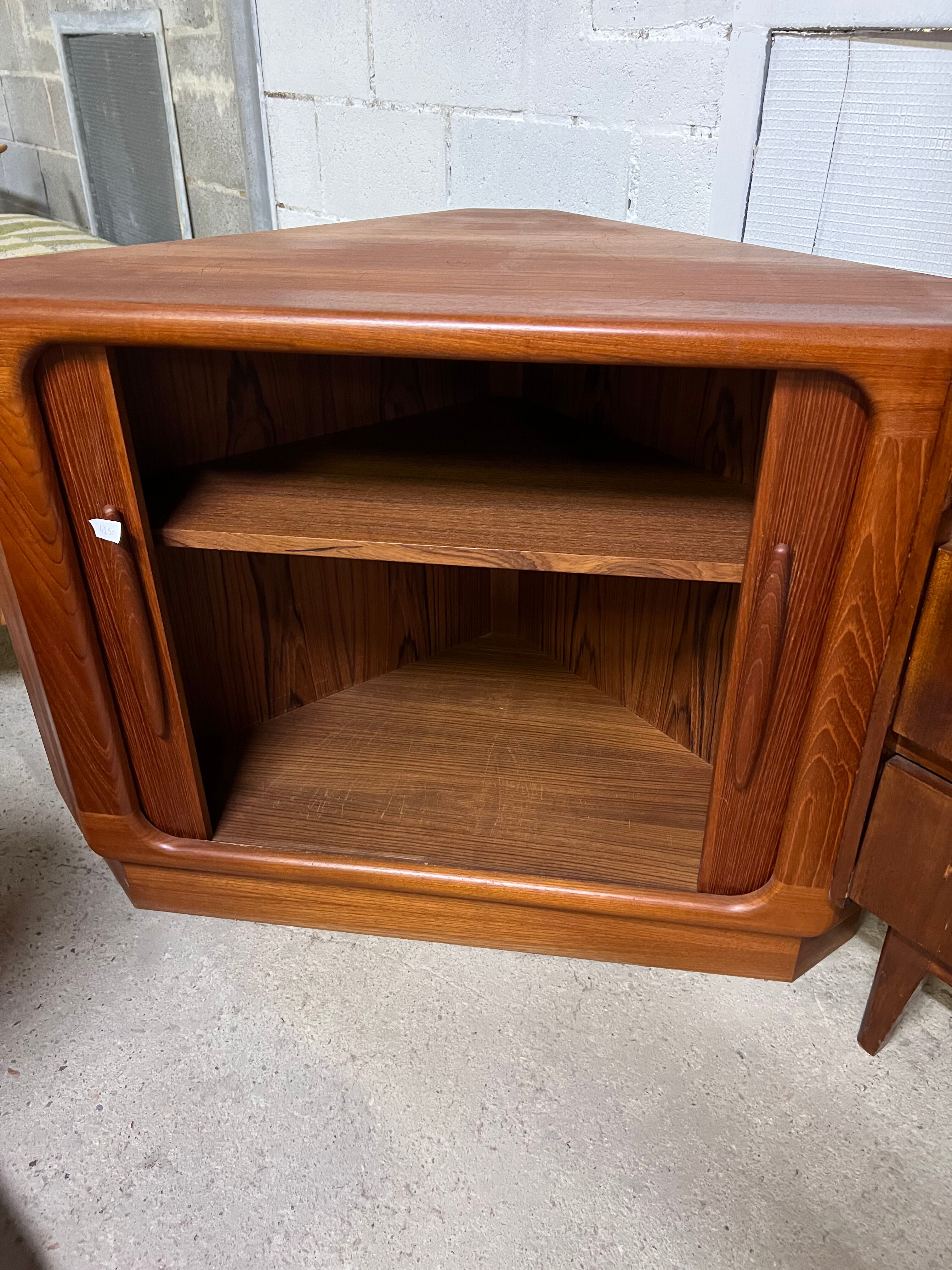 Vintage Danish corner cabinet DYRLUND