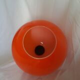 Orange glass hanging lamp