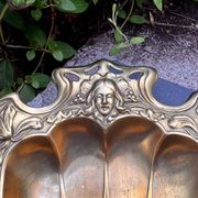 Golden metal fruit bowl Art Nouveau Jugendstil Germany