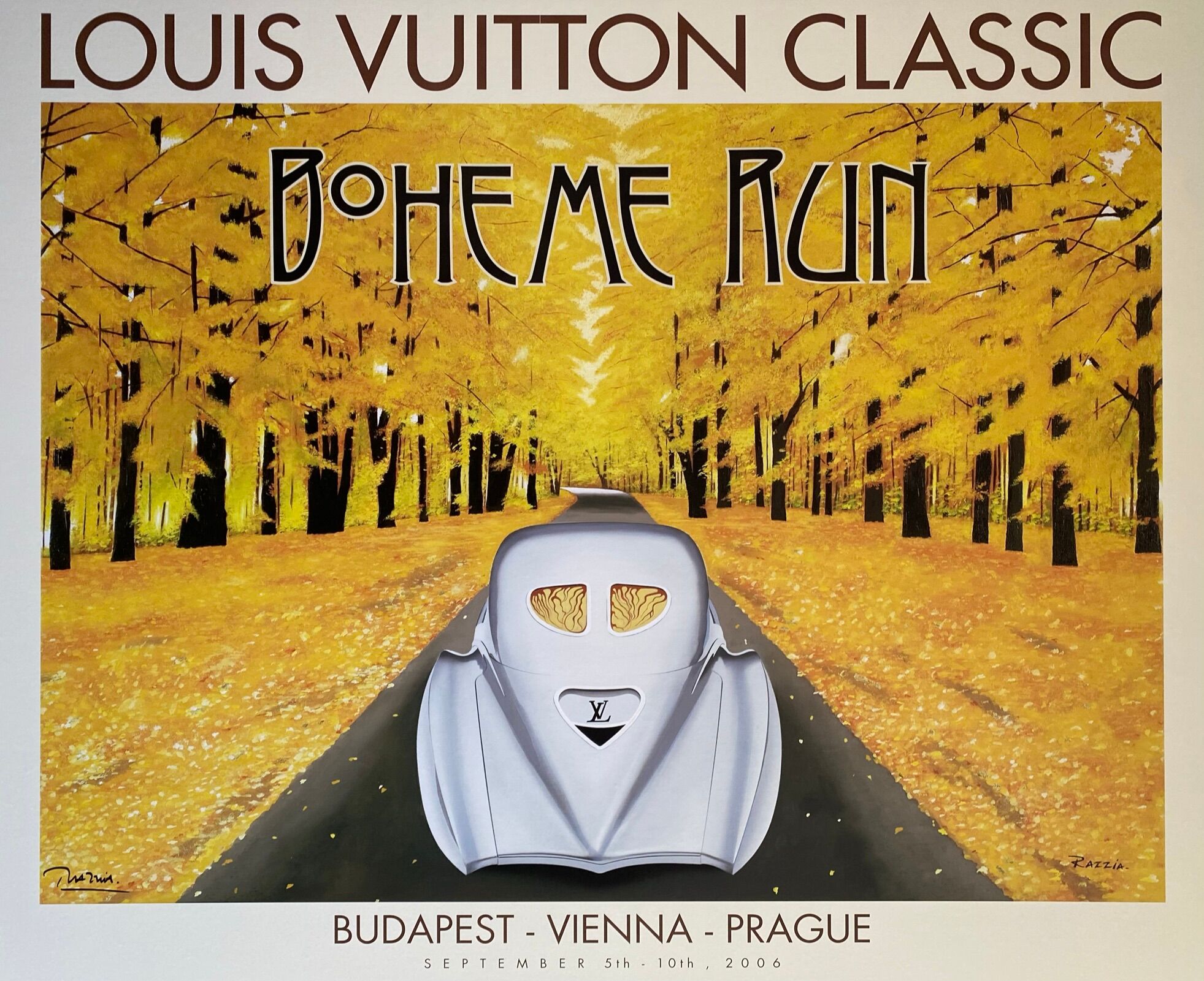 poster Razzia Louis Vuitton Classic - Boheme Run - Signed by the artist -  large format - on linen | Selency