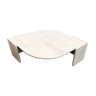 Beige marble coffee table by Roche Bobois, 1970s