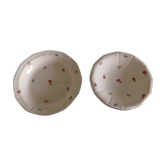 Duo of flower dishes from Sarreguemines 50/60