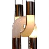 Murano Glass Chain Chandelier in Metal by Aldo Nason for Mazzega