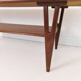 Table basse Vintage en teck danois Wishbone