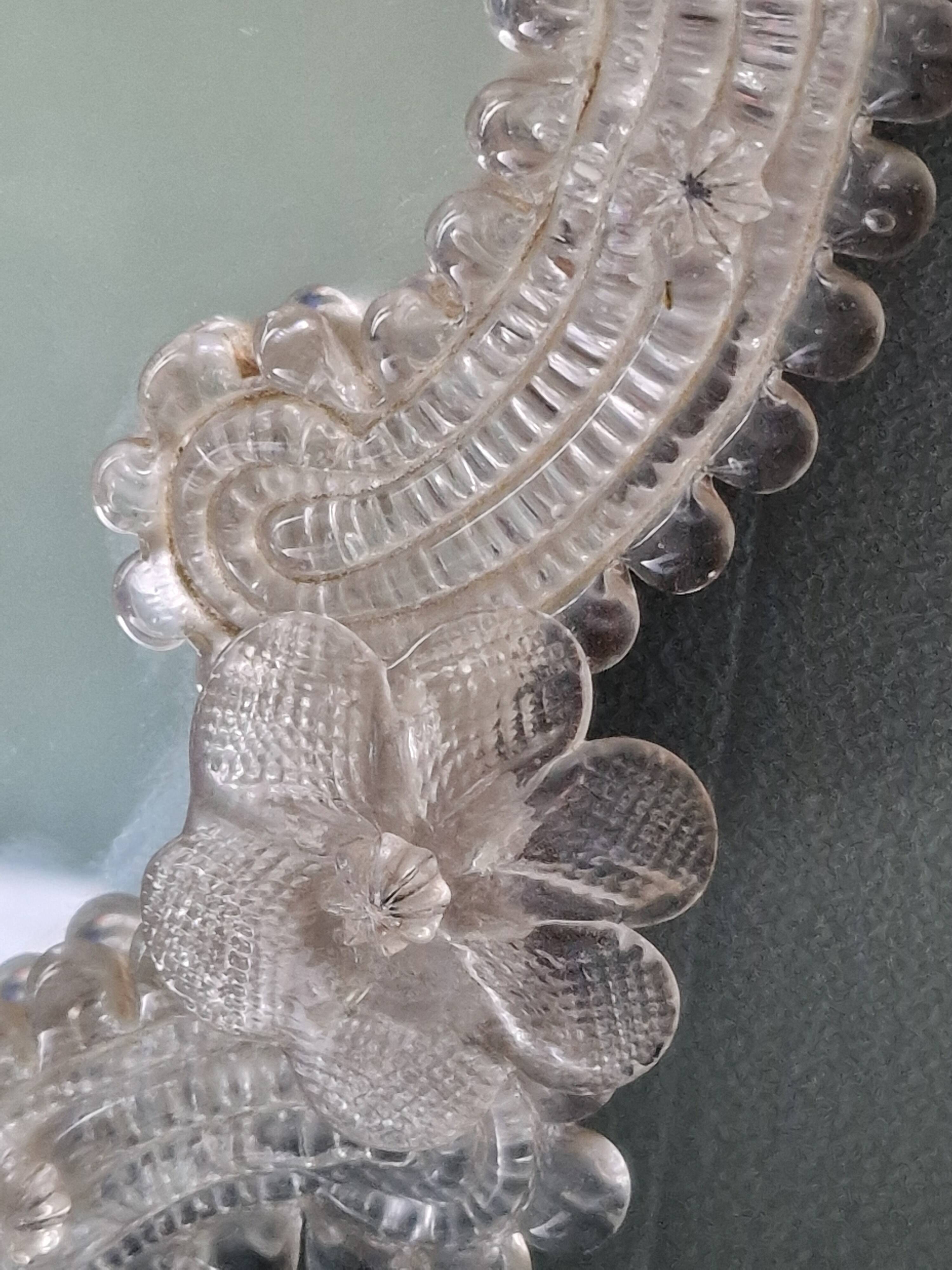 Venetian Murano glass mirror