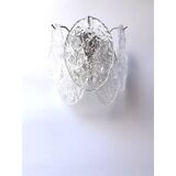 Mid-Century Modern Style “Nuvoletta” Murano Style Glass Disc Wall Sconce