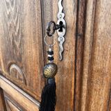 Antique oak bonnetière