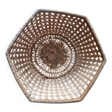 Antique vintage basket with cane style