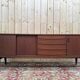 Enfilade scandinave de style danois en teck massif et placage, années 1960