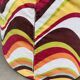 Pair of "psychedelic" fabric poufs from the 70s.