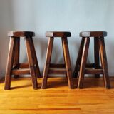 Vintage brutalist bar stools 1960/70