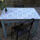 Restored wooden kitchen table